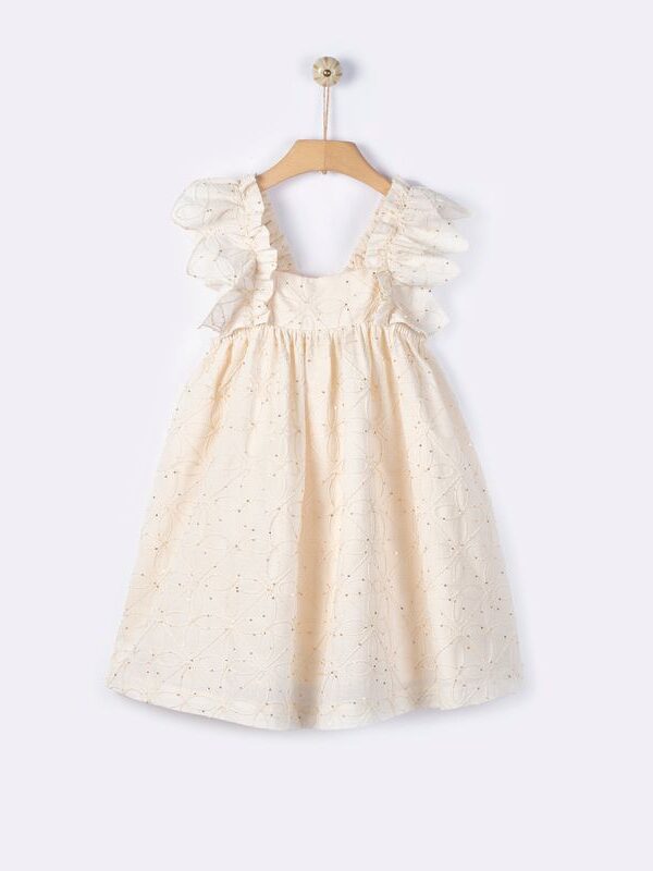 Αμάνικο φόρεμα με κεντήματα / Yell-oh