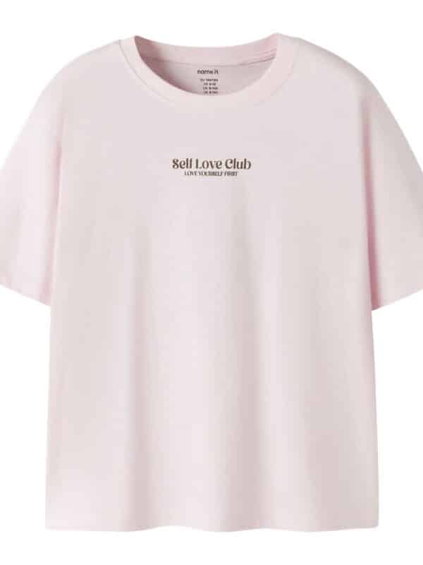 Κοντομάνικη μπλούζα Self Love Club / Name it
